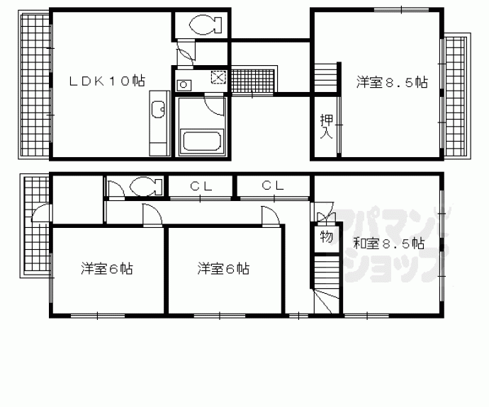 【ハイツ五番館】間取