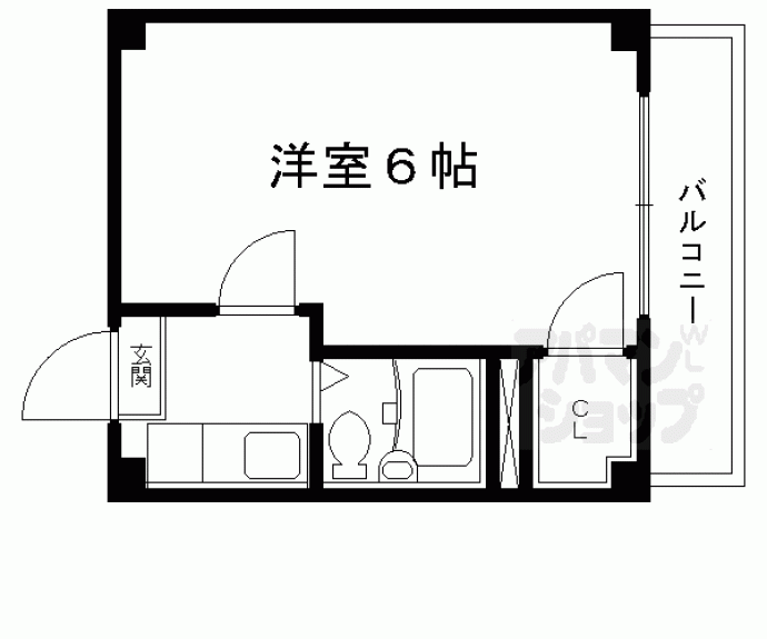 【ラトゥール西院】間取