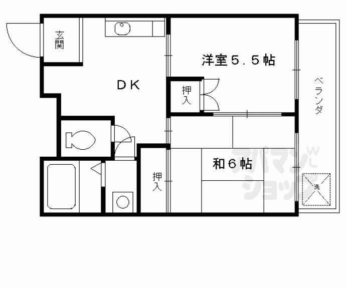 【グレース嵯峨】間取