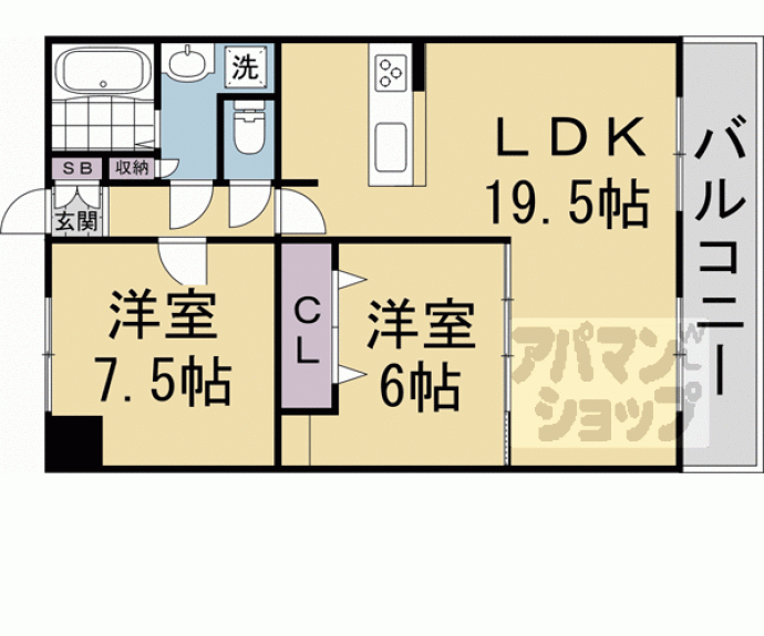 【第３４長栄ヴィラ大成さが】間取