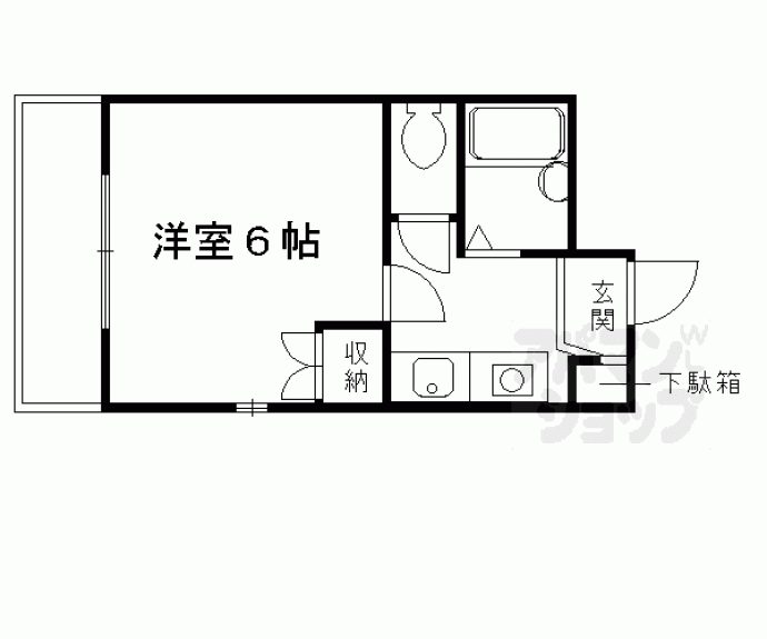 【エステート中書島】間取
