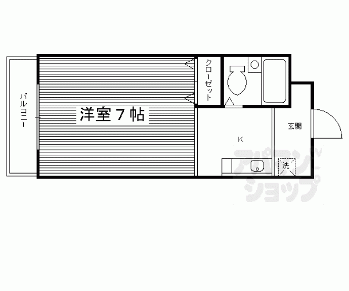 【シャトー太秦】間取