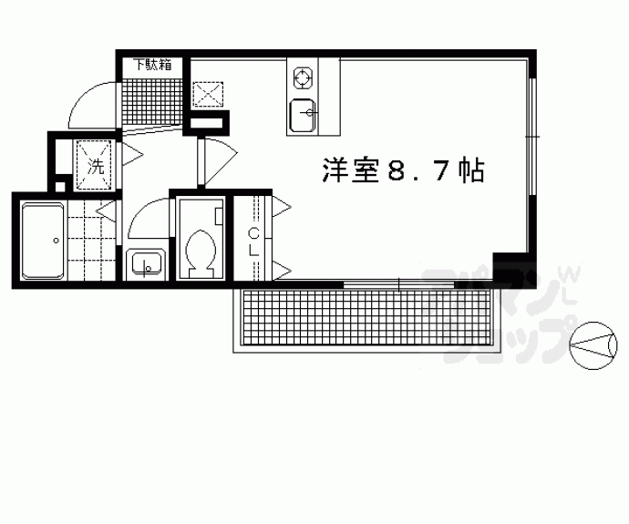 【プレサンス京大東】間取