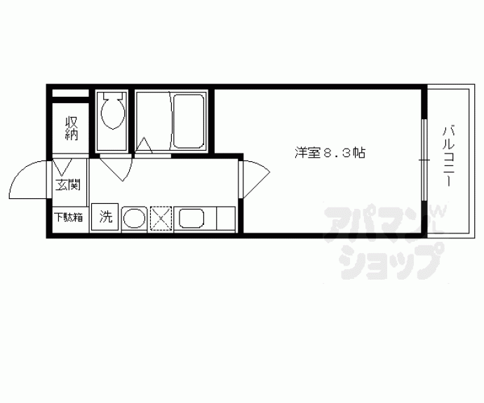 【シティコート丸太町】間取