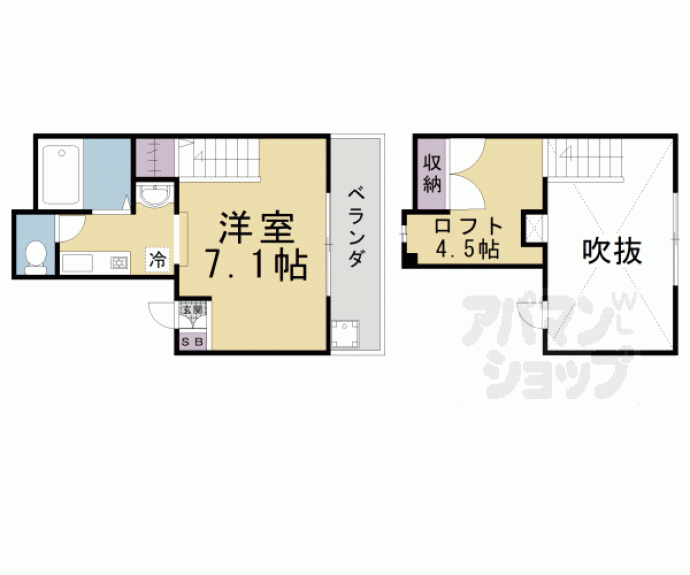 【カレラ・デ・オエステ】間取