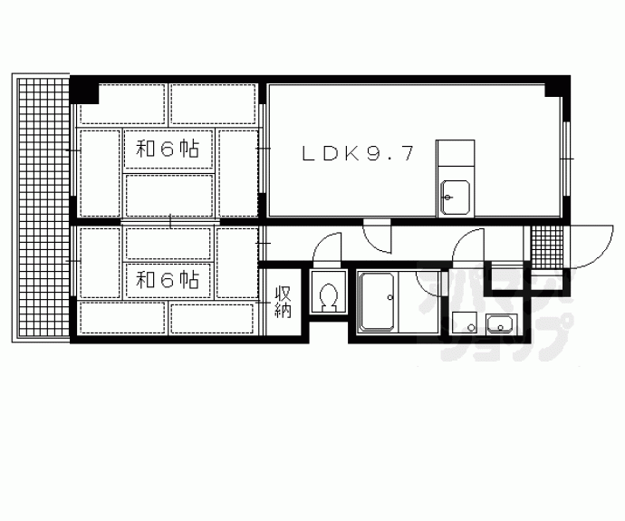 【オークサンズ白川】間取