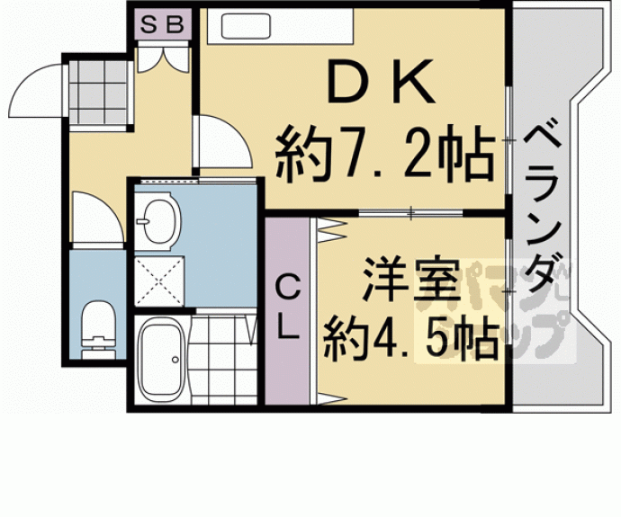 【第3吉与門ハイツ】間取