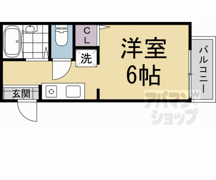 【南茶ノ木コーポ】間取