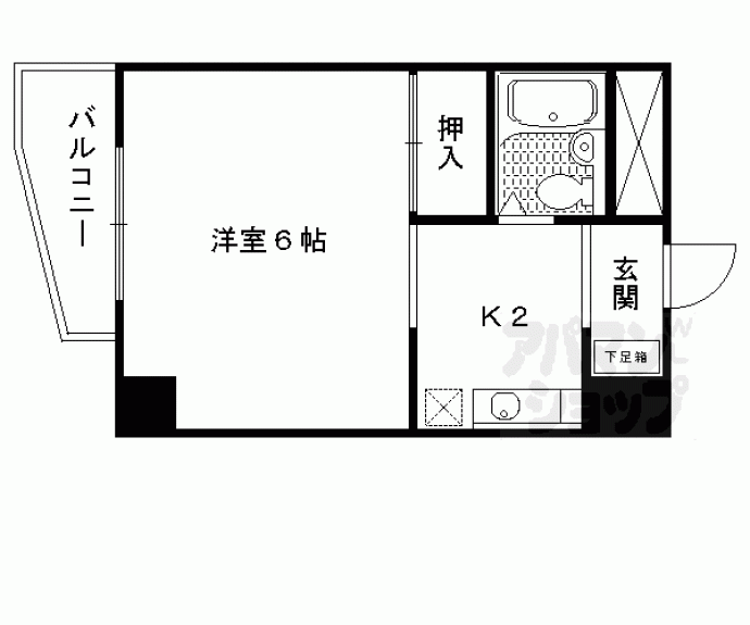 【岩下ビルド北白川】間取