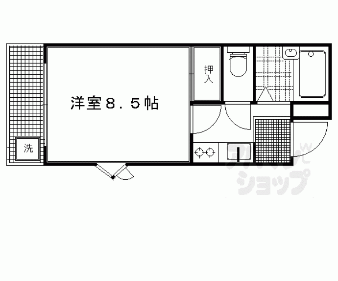 【コスモハイツ新町Ⅱ】間取