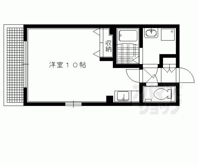 【鴨東橋本マンション】間取