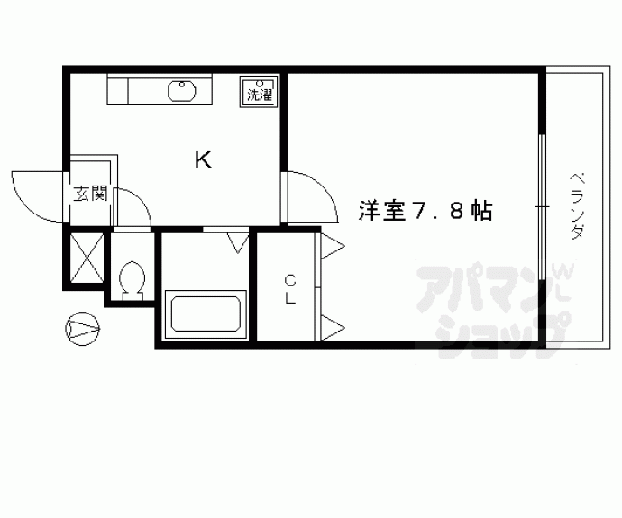 【ハピネス神宮道】間取