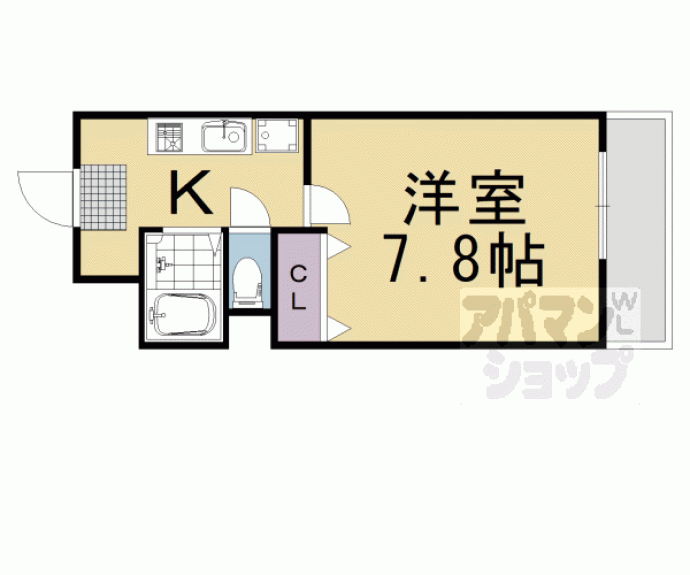 【ハピネス神宮道】間取