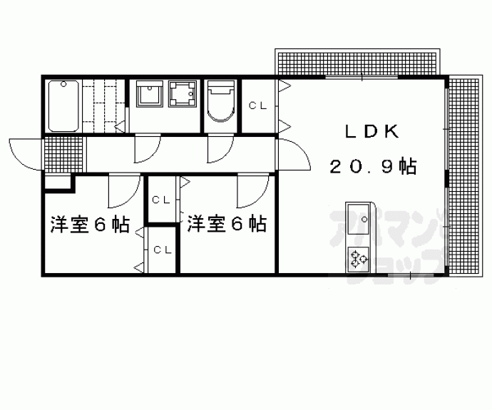 【セレーナ白梅町】間取