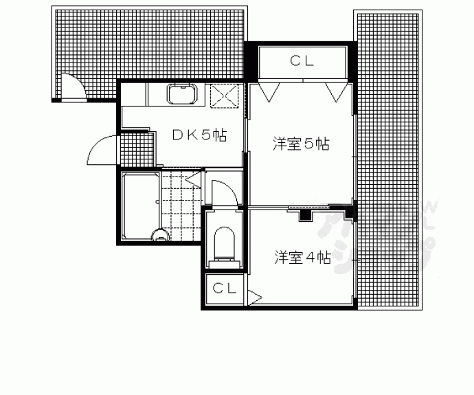 【セントラル一乗寺】間取