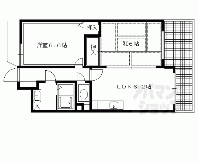 【エーデル宝ヶ池】間取