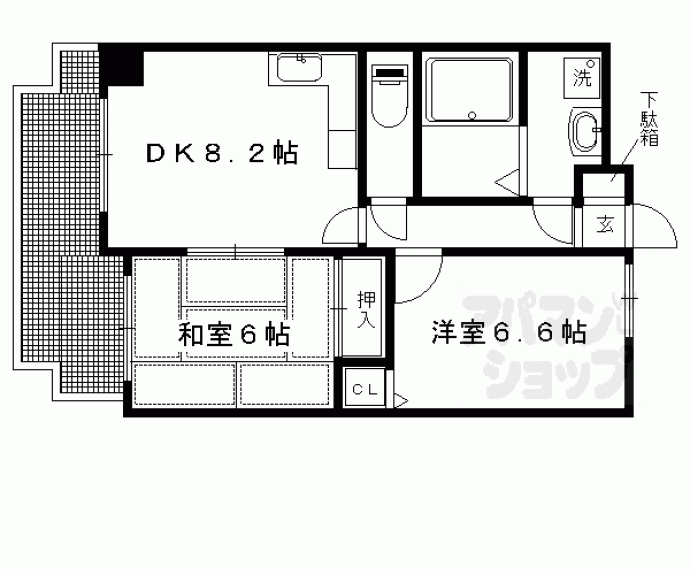 【エーデル宝ヶ池】間取