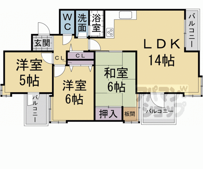 【メイゾン鞍馬口】間取