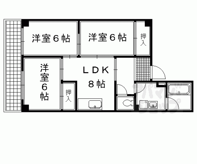 【ファーストコート御所西】間取