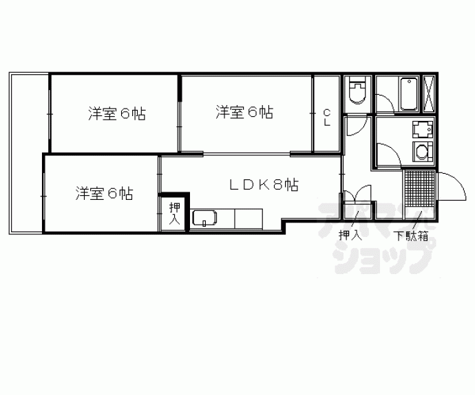 【ファーストコート御所西】間取