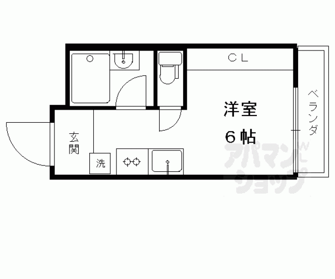 【プレイル北大路ビル】間取