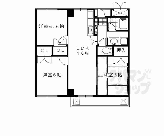 【シルベーヌ北山】間取