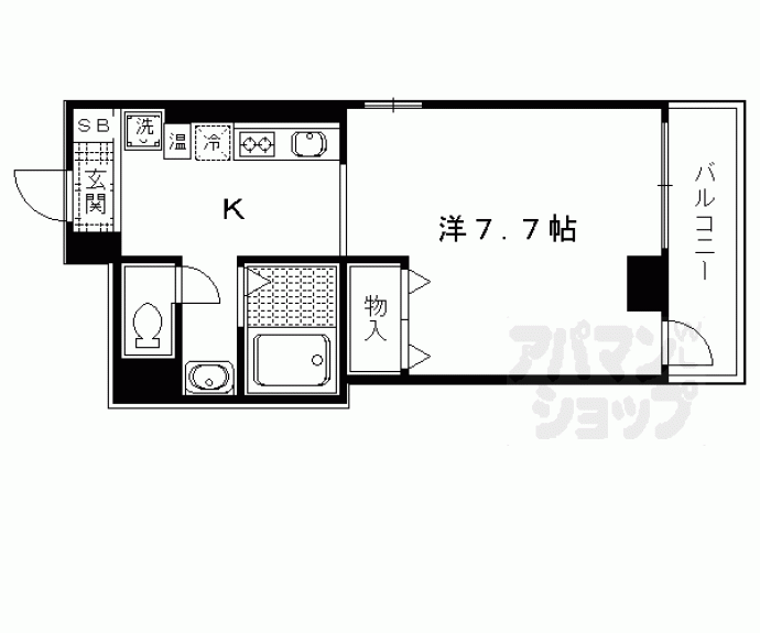 【ル・ブロ・ピュール鞍馬口】間取
