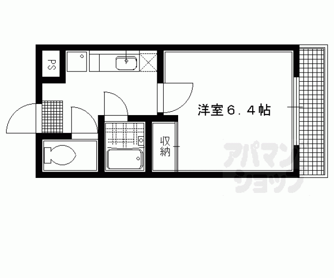 【ショコラ松ヶ崎】間取