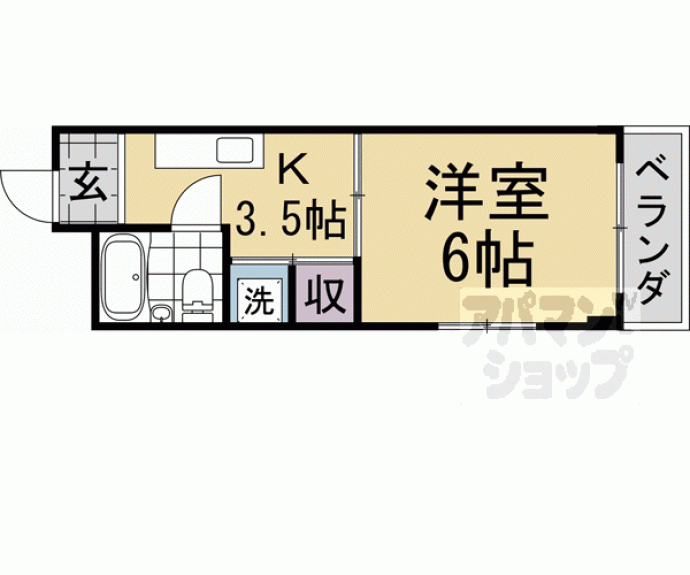 【ランドハウス洛北】間取