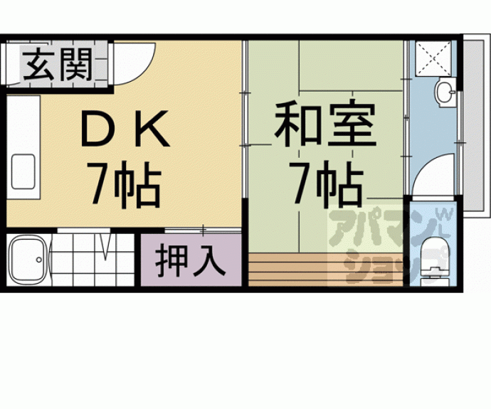 【アミティエ一乗寺】間取