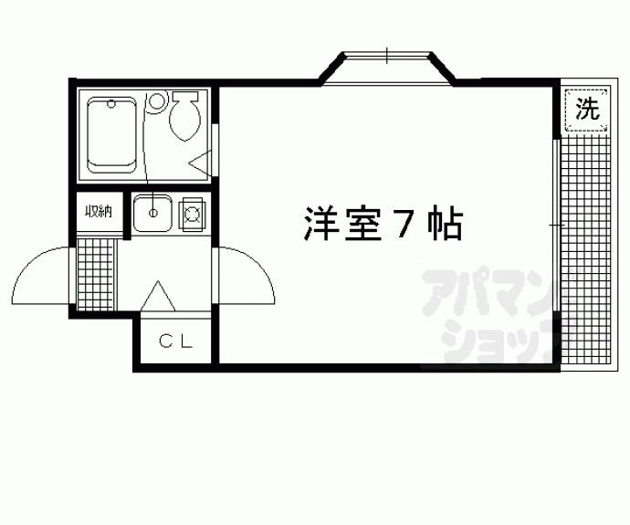 【モデラート丸太町】間取