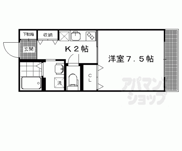 【メゾンクレセント】間取
