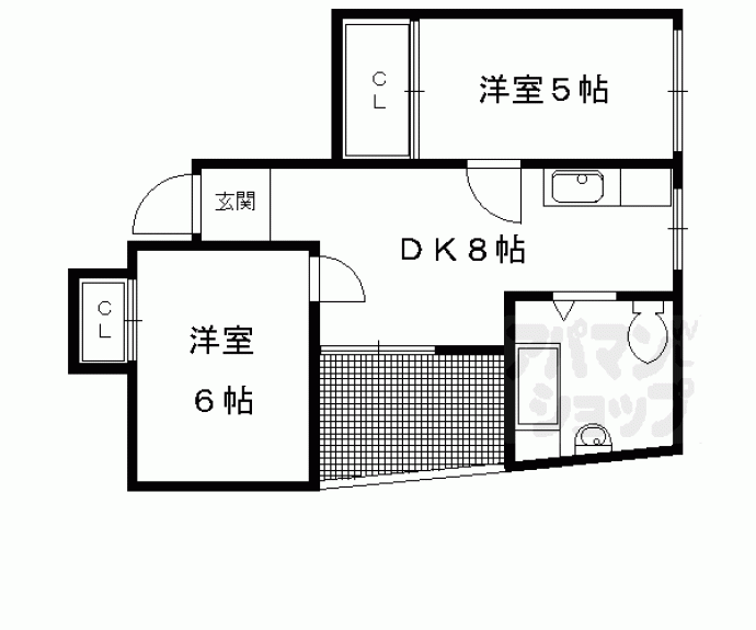【グランタック東山二条】間取