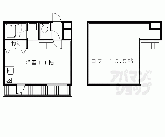 【ロフティー松ヶ崎】間取
