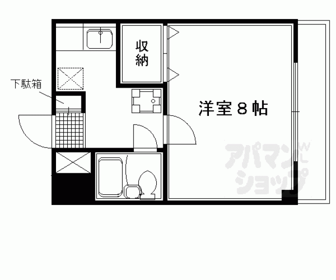 【メゾンジョアパートⅡ】間取