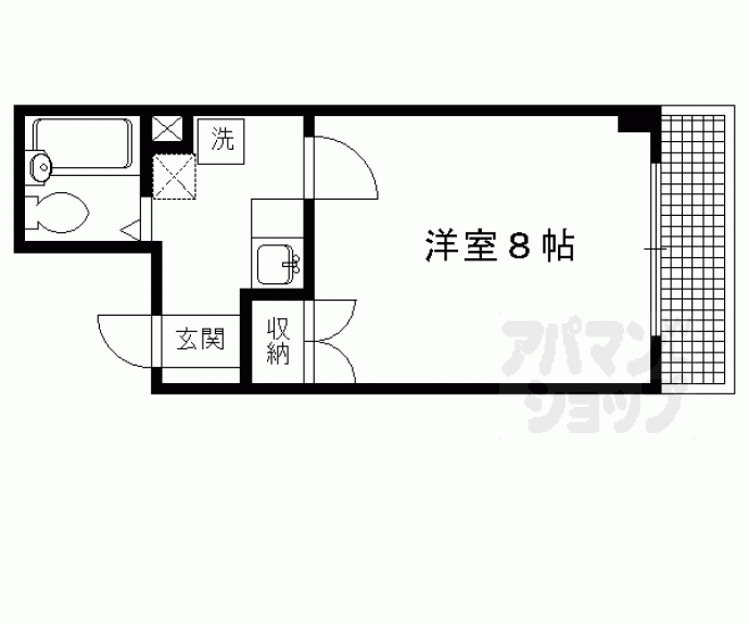 【メゾンジョアパートⅡ】間取