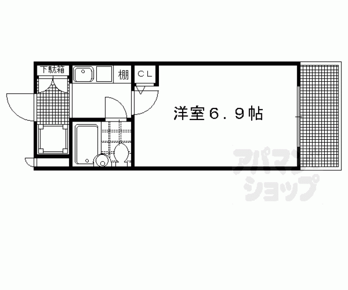 【ＤＥＴＯＭ－１京大前Ⅱ】間取