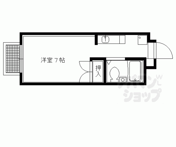 【ミニヨン北白川】間取