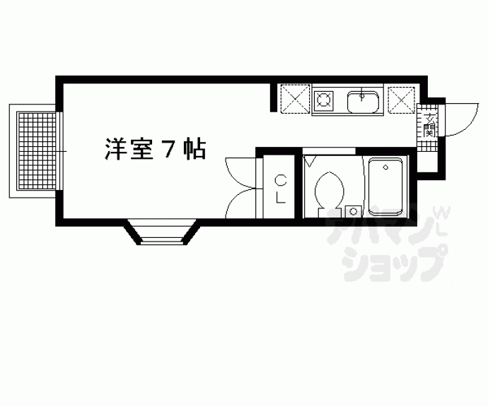 【ミニヨン北白川】間取