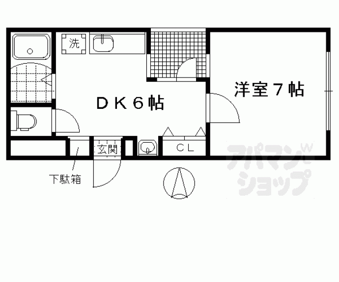 【ＧＡＲＮＥＴ　ＲＥＳＩＤＥＮＣＥ下鴨】間取