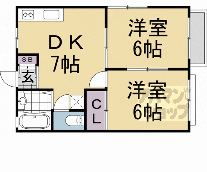 【ｇｒｅｅｎ　ｖｉｌａｇｅ８８】間取