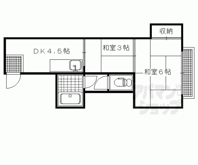【牧マンション】間取