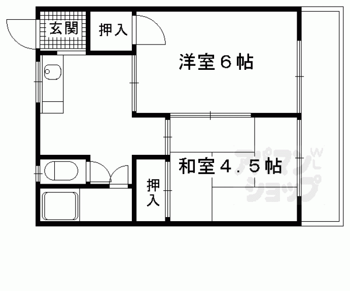 【コーポ高矢】間取