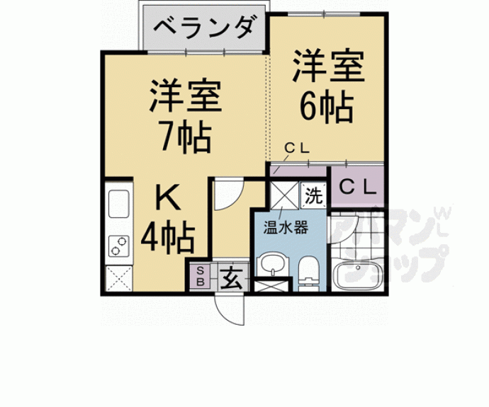 【コートレージュ】間取