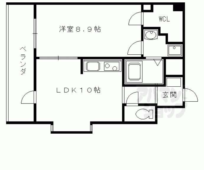 【エストーネ京都二条】間取