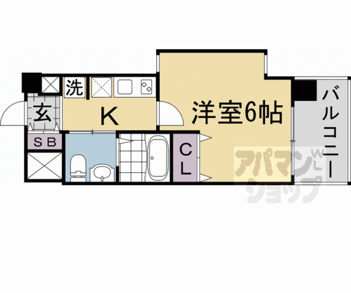 【エストーネ京都二条】間取