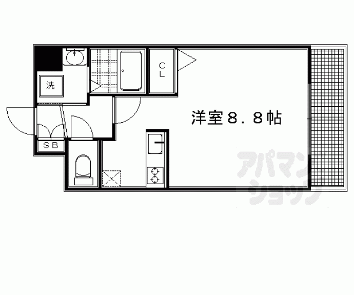 【スワンズ京都大将軍】間取