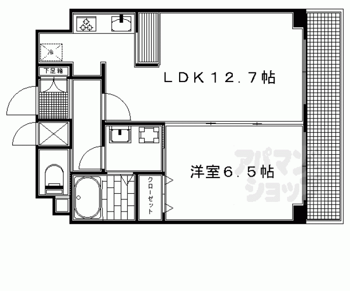 【スワンズ京都大将軍】間取