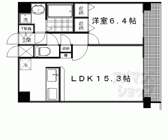 【スワンズ京都大将軍】間取