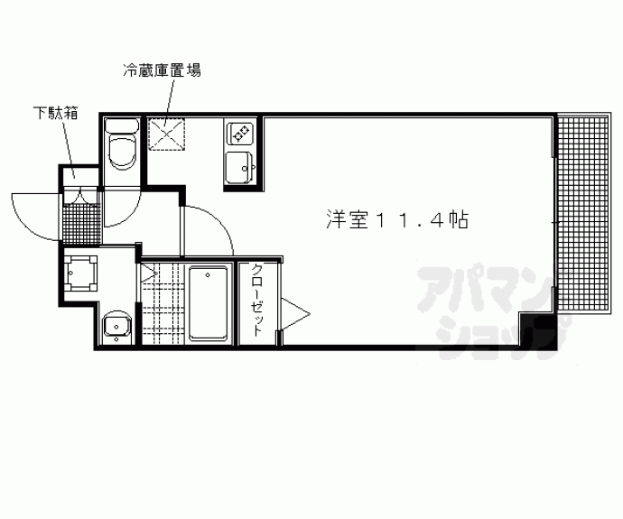【スワンズ京都大将軍】間取